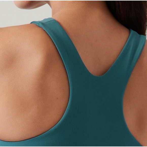 NWT ATHLETA Borealis Green Conscious D-DD+ Crop Tank Yoga‎ Barre Pilates Small - Picture 2 of 2
